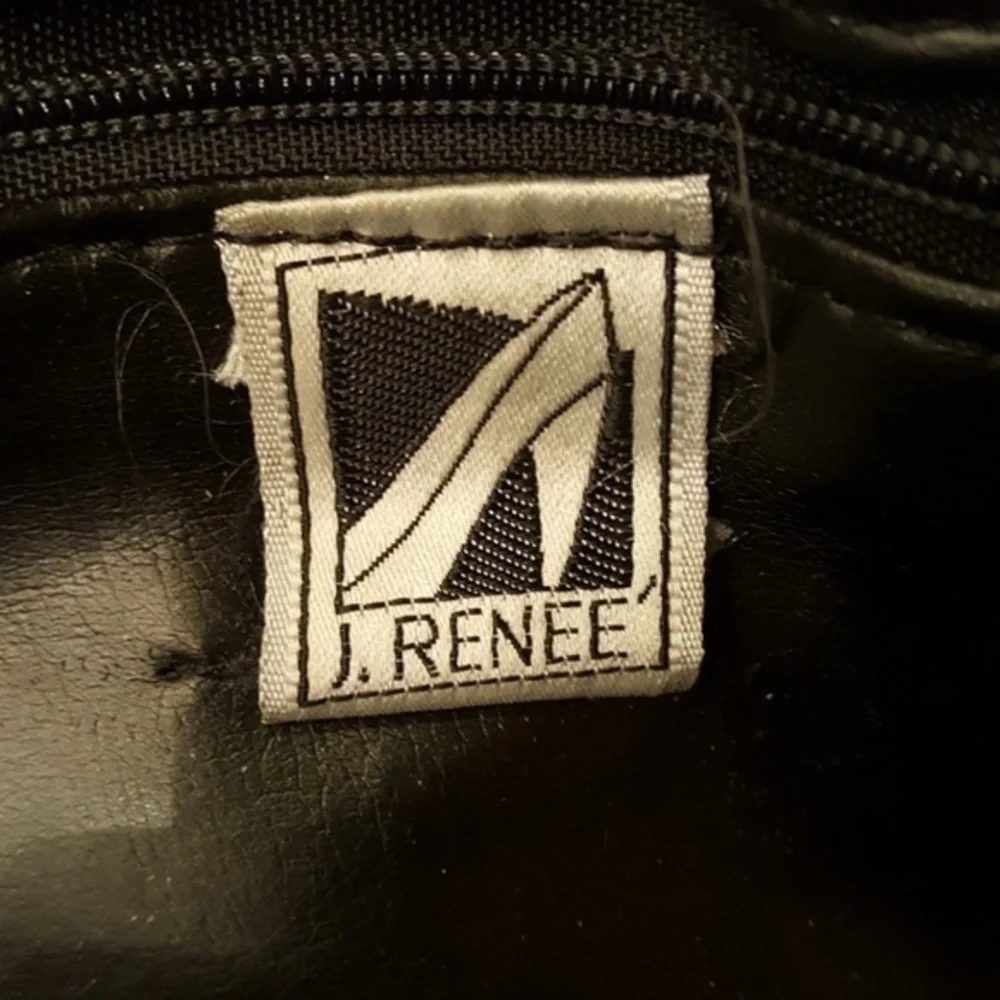 J. RENEE BLACK SNAKE VINTAGE‎ SHOULDER BAG